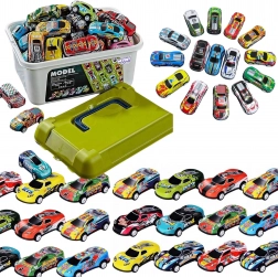 Zestaw wyścigowych autek WOOPIE w pudełku 50 szt.