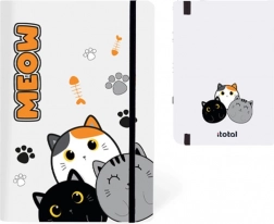 Notes A5 w twardej okładce z kotami 96 kartek