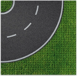 Brixies Plus designerska płyta konstrukcyjna – zakręt 25,5 x 25,5 cm