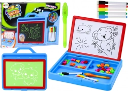 Magnetyczna tablica do rysowania 2w1 ze światłem do malowania