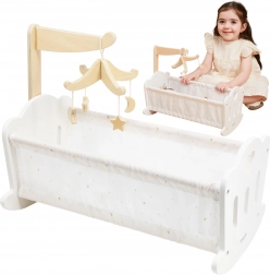 Drewniana kołyska dla lalek PolarB od Viga