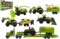Maszyny rolnicze ze zwierzątkami - zestaw farma