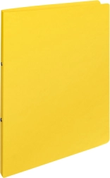 Żółty tekturowy segregator A4 z 2 ringami