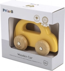 Drewniany samochód do pchania VIGA PolarB żółty