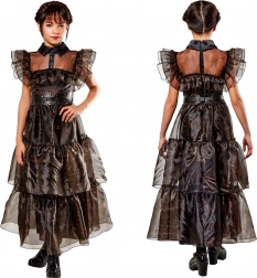 Karnawałowy kostium – dziewczęca sukienka WEDNESDAY Rave’n Dance 134–140 cm