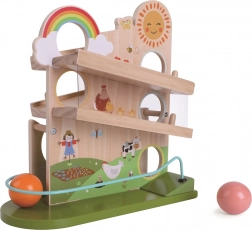 Drewniana kulodrom Szczęśliwa farma 2Kids Toys