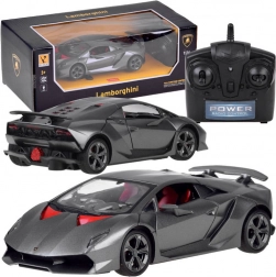 RC auto LAMBORGHINI 1:24 srebrne 2,4 GHz
