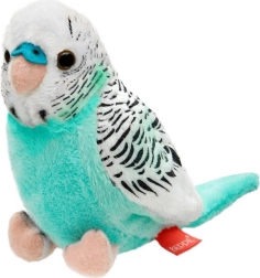 Pluszowa zabawka papużka falista azure-biała