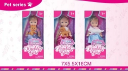 Lalka z maskotką 11,5 cm