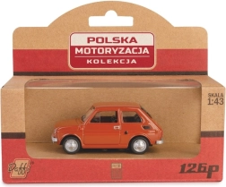 Model samochodu FIAT 126p PRL brązowy 1:43