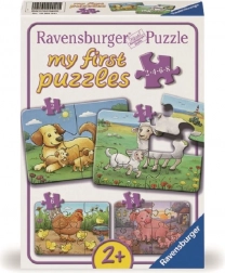 Moje pierwsze puzzle Zwierzęce rodzinki na farmie