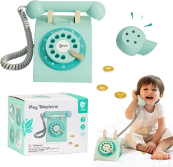 Drewniany retro telefon dla dzieci CLASSIC WORLD