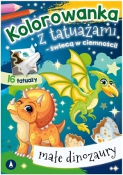 Świecące w ciemności tatuaże – małe dinozaury