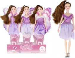 lalka w fioletowej sukience 29 cm