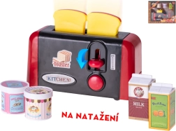 Dziecięcy nakręcany toster z akcesoriami