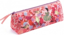 Materiałowy piórnik Djeco Dziewczynka z ptaszkiem