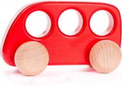 Drewniany czerwony autobus Bajor