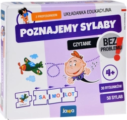 Jawa gra edukacyjna – układanka Poznajemy sylaby z Profesorkiem