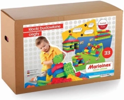 gigantyczne klocki konstrukcyjne MARIOINEX – cegły, 33 elementy