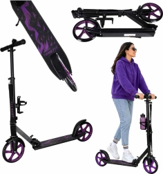 Składana miejska hulajnoga Trike Fix 200 mm czarno-fioletowa
