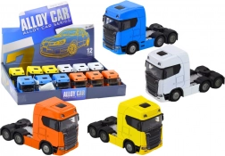 Metalowa ciężarówka 1:32 bez naczepy z odchylaną kabiną, światłami i dźwiękami