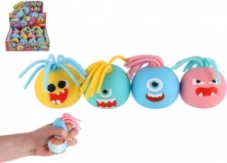 Antystresowa piłeczka z buźką – frędzle, mix kolorów