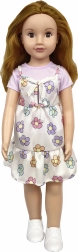 Chodząca lalka w kwiecistej sukience 70 cm