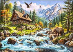 Cherry Pazzi puzzle Żywa dolina 1000 elementów