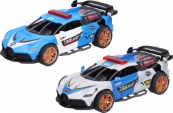 Policyjny samochód na napęd cierny z efektami świetlnymi i dźwiękowymi 18 cm