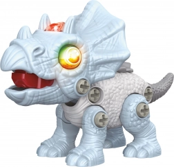 Dino śrubowany triceratops z efektami 13 cm