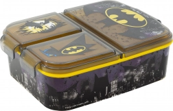 Dziecięcy lunchbox Batman czarno-żółty z 3 przegródkami