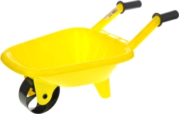 Plastowy taczkowy wózek dla dzieci żółty 60 × 25 × 30 cm