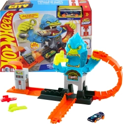 Hot Wheels City: Głodna gorylica Gorilla Slam – tor wyścigowy z autkiem