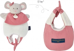 Doudou myszka 3w1 w torebce dla niemowląt, 30 cm