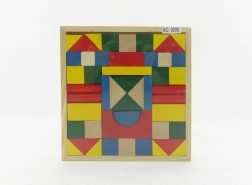 Drewniane klocki konstrukcyjne 48 szt.