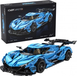 Klocki CADA Master niebieski V12 hypercar 1:8 (3865 elementów)