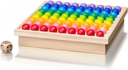 POPULAR Drewniana gra kulkowa – kolorowe sudoku i gry towarzyskie