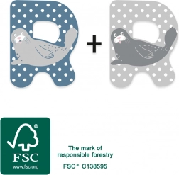 drewniana litera R Small Foot