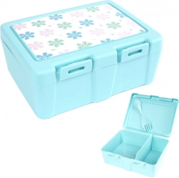 Pudełko śniadaniowe z 2 przegródkami i sporkiem 1 l