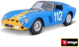 Zestaw do składania metalowego modelu BBURAGO FERRARI 250 GTO 1:24 – niebieski