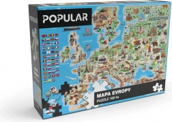 Popular Puzzle mapa Europy 160 elementów