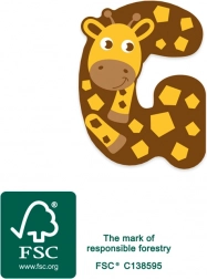 Small Foot drewniana litera G żyrafa