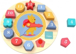 Drewniany zegar z motywami Disneya