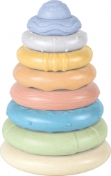 Wieża z kółek na pręcie 20 cm