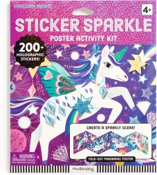 Zestaw błyszczących naklejek z Magicznymi Jednorożcami