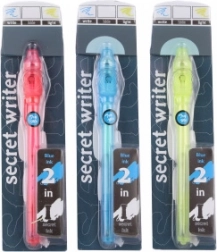 Długopis z niewidzialnym atramentem 2 w 1