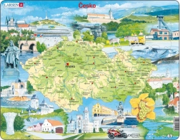Larsen puzzle zabytki Czech 78 elementów