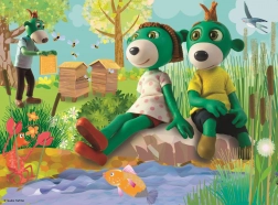 Puzzle Trefliki: Nad stawem 30 elementów