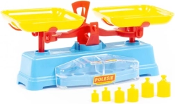 Dziecięca waga z odważnikami POLESIE, plastikowa, 28 cm