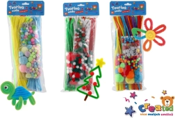 Kreatywny zestaw dla dzieci – 3 rodzaje w woreczku 15 × 38 cm
